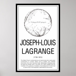 Joseph Louis Lagrange Poster
