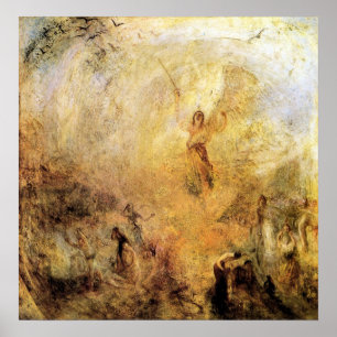 Joseph Mallord turner - ängel i solen Poster