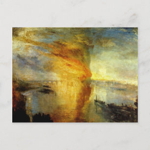 Joseph Mallord Turner - Brand vid parlamentets bui Vykort