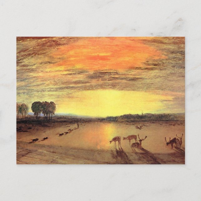 Joseph Mallord Turner - Petworth Park Vykort (Framsida)