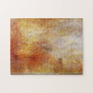 Joseph Mallord turner - sol som ställer in över Pussel