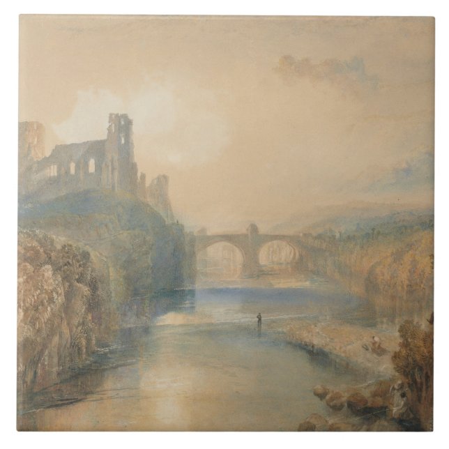 Joseph Mallord William Turner - Barnard Castle Kakelplatta (Framsidan)