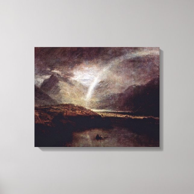 Joseph Mallord William Turner - Buttermere Sjö Canvastryck (Framsida)