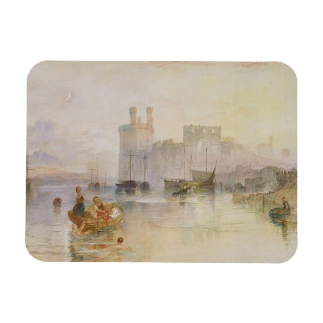 Joseph Mallord William Turner | Caernarvon Castle Magnet (Horisontell)