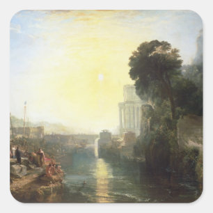 Joseph Mallord William Turner Centralafrikanska Fyrkantigt Klistermärke