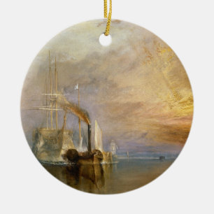 Joseph Mallord William turner   den slåss Temeren Julgransprydnad Keramik