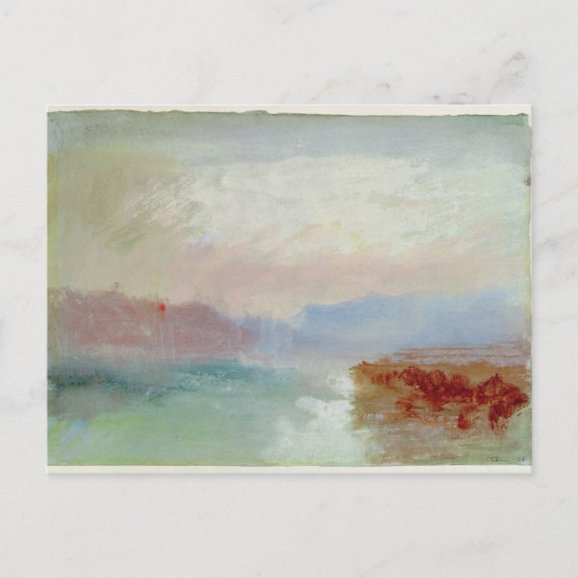 Joseph Mallord William Turner | Flodscen, 1834 Vykort (Framsida)