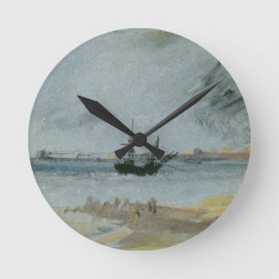 Joseph Mallord William Turner  Frakt Aground, Brig Rund Klocka