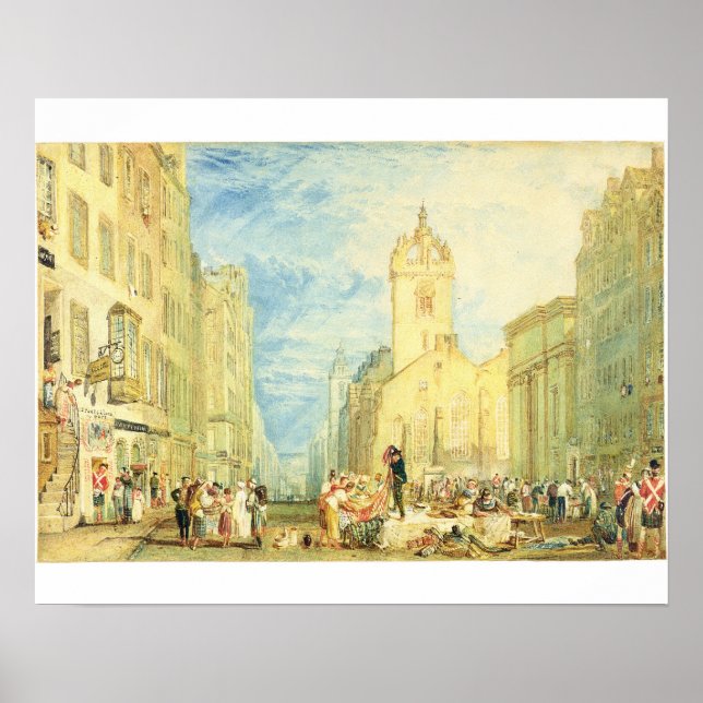 Joseph Mallord William Turner | High Street, Edinb Poster (Framsidan)