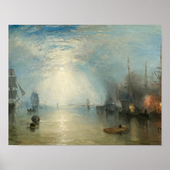 Joseph Mallord William Turner - Keelmen Heave Poster (Framsidan)