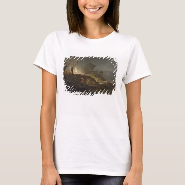 Joseph Mallord William Turner | Lime Kiln i Coa T-shirt (Framsida)