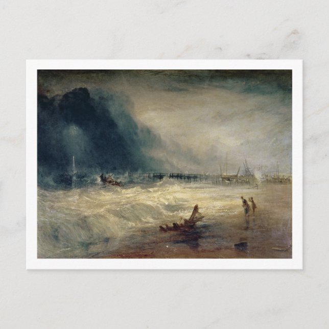 Joseph Mallord William Turner | Livbåt och Manby Vykort (Framsida)