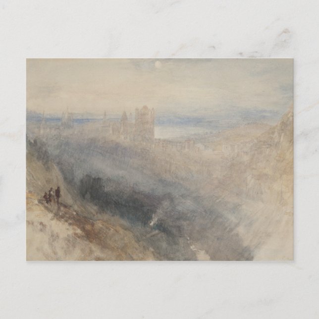 Joseph Mallord William Turner - Måne over Lausanne Vykort (Framsida)