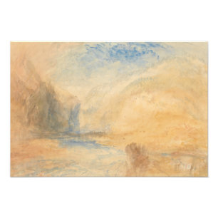 Joseph Mallord William Turner - Mountain Landscape Fototryck