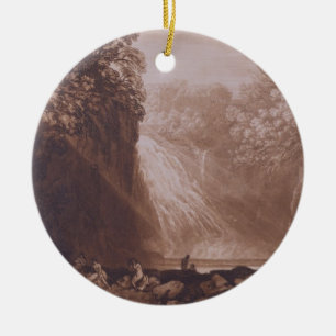 Joseph Mallord William turner   nedgången av clen Julgransprydnad Keramik
