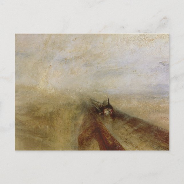Joseph Mallord William Turner | Rain Steam och Spe Vykort (Framsida)