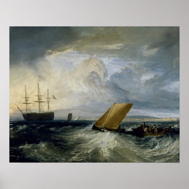 Joseph Mallord William Turner - Sheerness as Seen Poster (Framsidan)