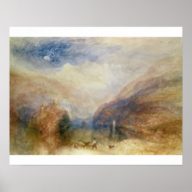 Joseph Mallord William Turner | Sjö i Brienz (w/ Poster (Framsidan)