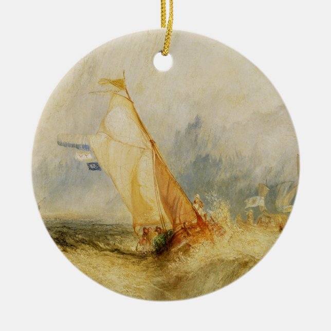 Joseph Mallord William turner | Skåpbil Tromp Julgransprydnad Keramik (Framsidan)