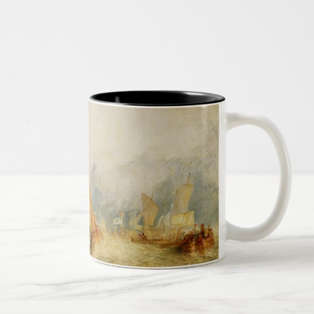 Joseph Mallord William turner | Skåpbil Tromp Två-Tonad Mugg (Höger)