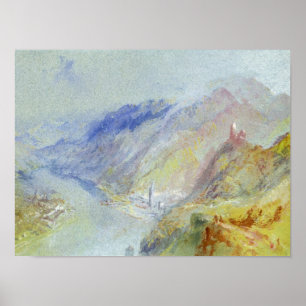 Joseph Mallord William turner slottet av Trau Poster