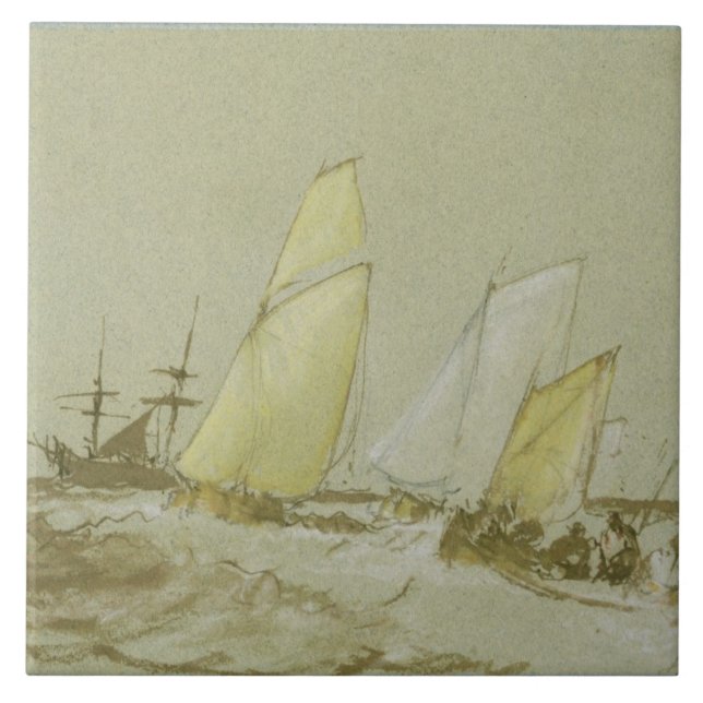 Joseph Mallord William turner | som sänder, Kakelplatta (Framsidan)