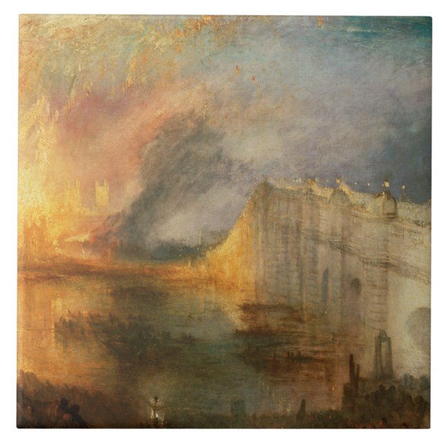 Joseph Mallord William Turner - The Burning of the Kakelplatta (Framsidan)