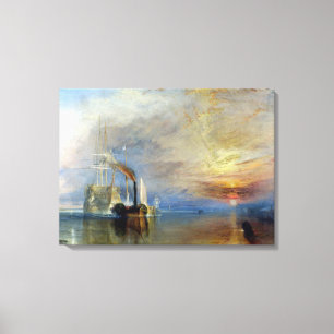 Joseph Mallord William Turner The Fighting Temerai Canvastryck