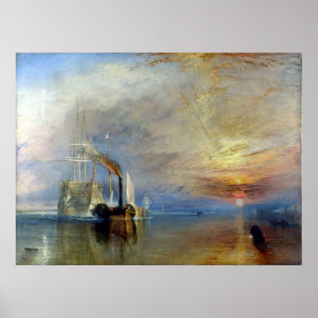 Joseph Mallord William Turner The Fighting Temerai Poster (Framsidan)