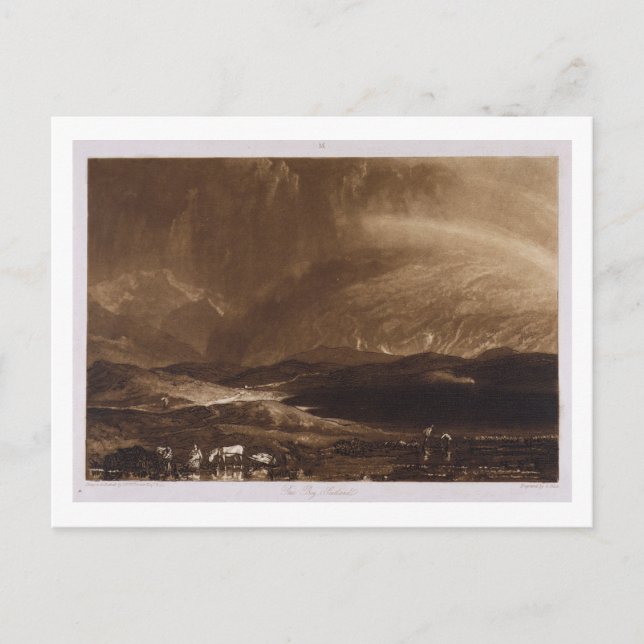 Joseph Mallord William Turner | Torv Bog, Skottlan Vykort (Framsida)