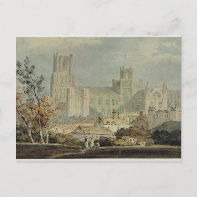 Joseph Mallord William Turner | Vy över Ely Cathed Vykort (Framsida)