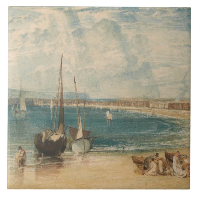 Joseph Mallord William Turner - Weymouth Kakelplatta (Framsidan)