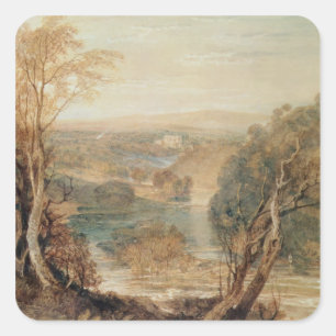 Joseph Mallord William Turner Wharfe Fyrkantigt Klistermärke