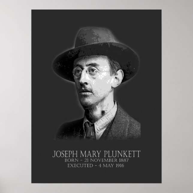 Joseph Mary Plunkett Påsk 1916 Irish Republican Poster (Framsidan)