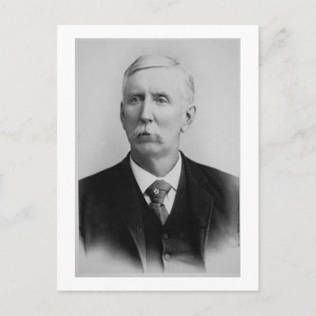 Joseph McCoy (1837-1915) (b/w bild) Vykort (Framsida)