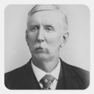 Joseph McCoy (1837-1915) (b-/wfotoet) Fyrkantigt Klistermärke