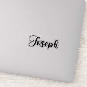 Joseph Namn - Handskriftlig calligrafi Klistermärken
