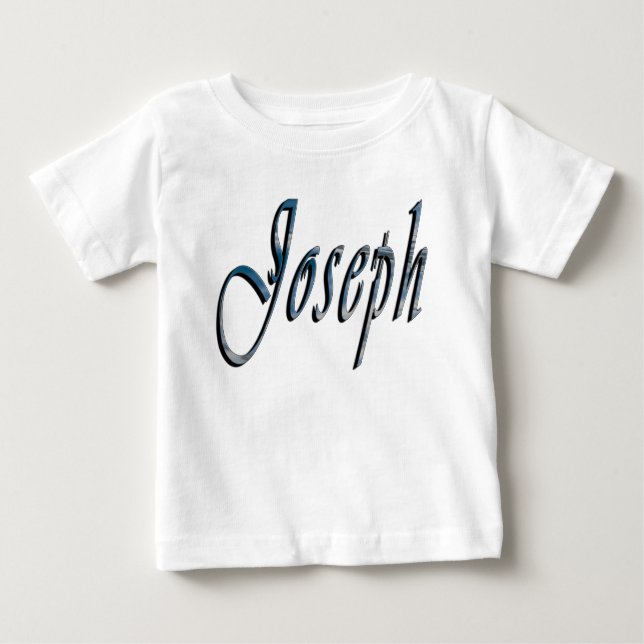 Joseph, Namn, Logotyp, Spädbarn White T-shirt (Framsida)