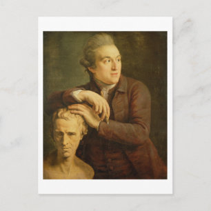 Joseph Nollekens (1737-1823) med sin säng av Laur Vykort