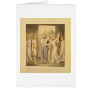 Joseph och Potiphars fru, 1803-05 (skriva & bläck Hälsningskort