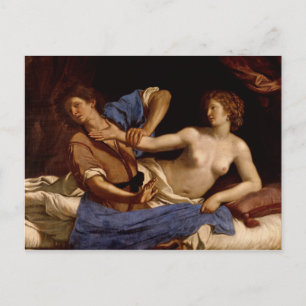 Joseph och Potiphars fru, c.1649 Vykort