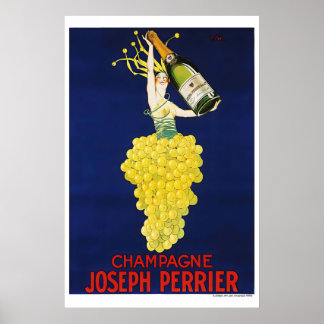 Joseph Perrier Champagne Affisch Print Fransk