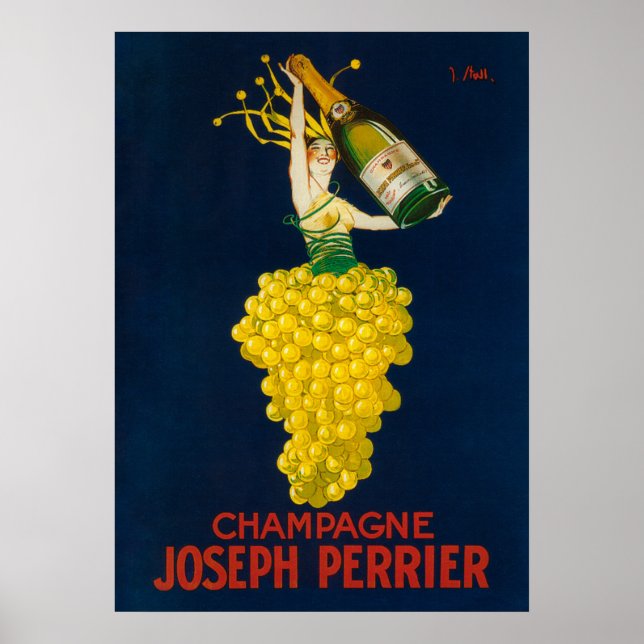 Joseph Perrier Champagne Promotional Poster (Framsidan)