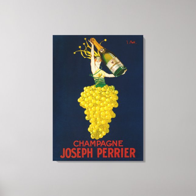 Joseph Perrier Champagne Promotional Poster Canvastryck (Framsida)