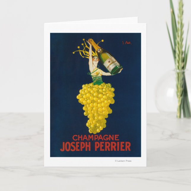 Joseph Perrier Champagne Promotional Poster Kort (Framsida)