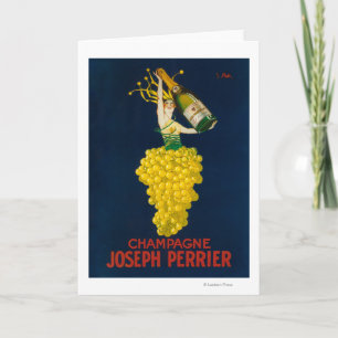 Joseph Perrier Champagne Promotional Poster Kort