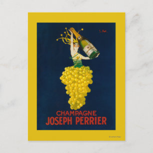 Joseph Perrier Champagne Promotional Poster Vykort