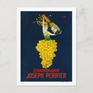 Joseph Perrier Champagne Promotional Poster Vykort