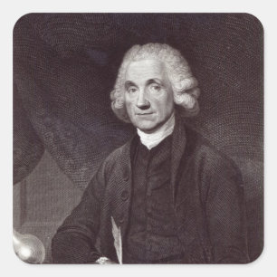 Joseph Priestley Fyrkantigt Klistermärke