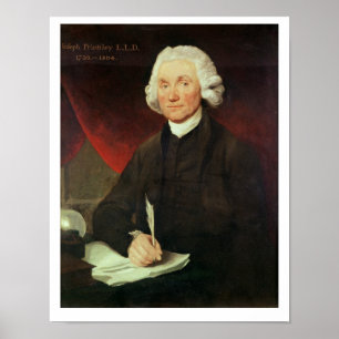 Joseph Priestleys porträtt (nr 1733-1804) Poster